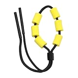 FONDOTIN Schwimmfähiges Brillenband Sports Glasband mit Verstellbarem Robustem Schwimmkörper für Wassersport und Outdoor Aktivitäten Gelbes Skalierbares Brillenhalter Zubehör für Sicheren