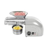 1800-W-Elektro-Ölpresse, Tisch-Ölpresse, Extraktionsgerät für Erdnüsse, Sesam, Raps und Teesamen, geeignet für gewerbliche und private Zwecke, 5–8 kg/Stunde