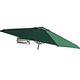 MidiLi Sonnenschirme, Wandmontage, Terrassenschirm – Sonnenschirm für den Außenbereich, Garten, Balkon, Aluminiumstange, 250 cm