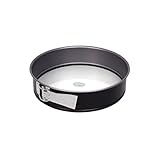 Dr. Oetker Springform Ø 26 cm mit Glasboden Backform mit schnitt- & kratzfestem Glas-Boden, runde Kuchenform mit Antihafteigenschaften, Menge: 1 Stück