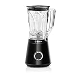 Bosch Standmixer Smoothie Maker, 30.000 U/min, 1200 W, Edelstahl-Klingen, 1,5l Tritan-Mixbehälter, spülmaschinengeeignete Teile, Made in Europe, VitaPower Serie 4 MMB6141B