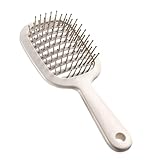 Lüftungsbürsten mit kugelmigen Borsten – belüftete Haarbürste zum Entwirren, belüftete Paddelbürste, Paddelbürste zum Föhnen, gebogene Haarbürste für schnelleres Föhnen