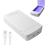 Tragbare Doppelschichtige UV Lampe Sterilisator, Professionelle UV Nagel Tool Sterilisator Box, LED Desinfektion Gerät Desinfektionsgerät, Desinfektionsbox für Maniküre Werkzeuge und Nagelsalons