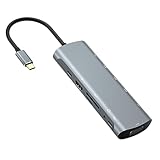 BAFOVY Typ-C-Dockingstation, 12-in-1-Hub-Dock mit 4K-VGA-PD-Aufladung, 3 USB-Anschlüsse für Laptop, Pro, Air, Büro, Reisen