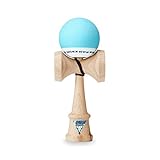 KROM Kendama Original Holz für Anfänger und Fortgeschrittene - POP Hellblau - Geschicklichkeitsspiel für draußen und drinnen - Holzspielzeug mit Schnur und Ball