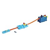 Hot Wheels Track Builder Unlimited Stunt Crash Box Spielset mit 18Bauteilen in Aufbewahrungsbox mit Deckel und einem Hot Wheels Fahrzeug im Maßstab 1:64, für Kinder von 6 bis 12 Jahren, GVG09