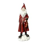 Weihnachtsmann-Haus aus Kunstharz für Zimmer- und Wohnzimmerdekoration (A, 8 * 7 * 23)