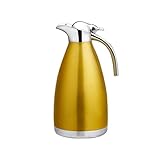 LIFKOME Thermalwasser Topf thermal water carafe Wasserkaraffe -Kaffeekanne Kaffeeserver thermotöpfe isolierflasche Isolierung Wasserflasche Heißwassertank Vakuumflasche Thermosflasche