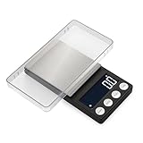 TopHomer Digitalwaage Tragbare, 300g/0.01g Küchenwaage Feinwaage mit Großer LCD-Schirm, 5 Einheiten Taschenwaage für Schmuck, Kaffee, Münze, Herb