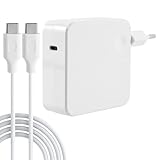 100W USB C Netzteil USB C Laptop Ladegerät kompatibel mit Mac Book Pro 16,15,14,13 Zoll MacBook Air/Pro iPhone15/Pro/14/Pro, Galaxy S23, Note20, und mehr mit 1.8M USB C auf C Ladekabel