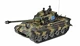 RC Panzer Amewi Königstiger Henschelturm 1:16 Professional mit Metallgetrieb, Metallketten, Metall Treib und Leiträder, MetaIl Laufrollen, IR/BB TK 7.0 Version