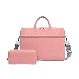 LOKAXXZU PU Leder Frauen Laptop -Tasche Notizbuch mit Koffer Aktentaschen Handtaschen Umhängetasche