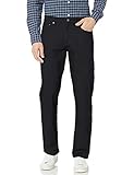 Amazon Essentials Herren 5-Pocket-Stretch-Twillhose, Bequeme Passform, Schwarz, 40W / 34L