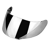 Helmet Visor Agv agv k1 visier, Helmlinsenvisier, Motorrad Windschutz Helmlinsenvisier Vollgesichtsanpassung für FTF K1 K3SV K5 K5-S(Silber)