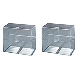 Herlitz 1906023 Karteikasten A6 leer transparent (Packung mit 2)