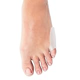 Zehenspreizer Silikon [4x] kleiner Zeh - Hallux Valgus Korrektur - Optimale Spreizung und natürliche Ausrichtung der Zehen - Ballenzehen Korrektur - Hallux Valgus Bandage