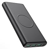 iPosible 15W Wireless Powerbank 26800mAh,【25W PD3.0 Type-C+USB QC4.0】 Schnelles Aufladen Externer Akku, 5 Outputs Wireless Charger Power Bank Kompatibel mit iPhone 13 12 11 Samsung Huawei Xiaomi Oppo