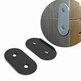 Sintrix Fab Verbinder, kompatibel mit IKEA Kallax Regal – Verbindungselement für 2 oder 4 Kallax Regale – stabile Verbindung, hochwertiges Design, verschiedene Farben, 2er Set (Schwarz)