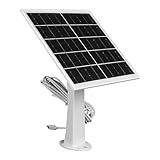Solarmodule für Kameras – Solarpanel-Ladegerät für Überwachungskamera | Typ-C-Ladegerät-Zubehör mit 360 Grad verstellbarer Montage für Akku, Elektronik & Outdoor