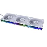 Lian Li UNI FAN TL Series Lüfter, Dreierpack, Inklusive Controller, Standard Blade, Daisy-Chaining, Fluid Dynamic Bearing, 120mm, Weiß