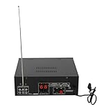 200W Audioverstärker Stereo Verstärker 2-Kanal Receiver mit Radio & Bluetooth, SD-Karte, USB-Flash-Laufwerk Karteneingang,für Zuhause oder Auto