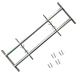 vidaXL Fenstergitter 700-1050 mm Ausziehbar Sicherheitsgitter Einbruchschutz