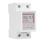 LCD-Energiezähler mit DIN-Schienenmontage für genaue KWh- und Spannungsmessungen