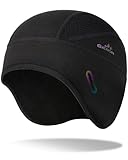 GXCROR Wintermütze Fahrradhelm Mütze | Thermale Unterziehmütze für Fahrradhelm, Skihelm & Motorrad | Atmungsaktive Skull Cap mit Brillenlöchern für Herren & Damen