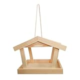 Byuexhp Vogelfutterhäuser Für Den Außenbereich,Holz Vogelfutterstation Haustierzubehör Wohndeko,Wildvogel Futterstation Für Den Außenbereich - Für Garten Balkon Terrasse Fensterbaum Landschaft