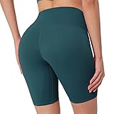 Generisch Yoga Shorts Damen Kurz, Leggings Damen, Sporthosen High Waisted Radlershorts Trendy Sportlicher Laufhose Traininghose Leicht Stretch Short Nahtlos Slim Activewear