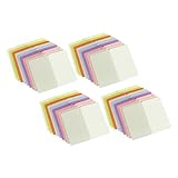 PEPLAYTAL 50 Stück Teiliges DIY Blanko Grußkarten Vielseitige Faltkarten aus Farbigem Spezialpapier für Botschaften Mitteilungen und Partydekorationen Praktische Blankokarten für Kreative