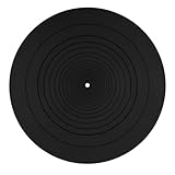 30cm Plattenteller Matte, Silikon Slipmat Plattenspieler Antistatisch Plattenspieler Pad für Alle LP Vinyl Schallplattenspieler Heim Vinyl Schallplattenmatten Ersatzzubehör