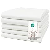 ZOLLNER 5er Set Moltontücher in 80x80 cm aus Baumwolle -...