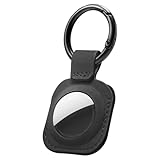 Spigen Essentieller Schlüsselanhänger Kompatibel mit AirTag (2021) Hülle mit Sclüsselanhänger Schutzhülle mit Schlüsselring - Schwarz