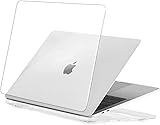 EooCoo Hülle Kompatibel für MacBook Pro 13 Zoll Touch Bar M2 M1 A2338 A2251 A2289 A2159 A1989 A1706, 2022-2017 Freisetzung Ultradünne Glatt Hartschale Schutzhülle Case, Kristall Klar