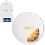 Villeroy & Boch – With Love Frühstücks-/ Dessertteller 'Hello Sunshine' Weiß, Spülmaschinenfest, Mikrowellensicher, Teller Sonne, Geschirr Keramik, Geschenk, Premium Porzellan
