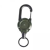 Aymzbd 3X Einziehbarer Schlüsselanhänger, Ausweishalter, Robuster Karabiner, Ausweishalter, Einziehbar, Zum Wandern