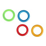 JOINPAYA 1 Satz Wurfring Fitnessgeräte Outdoor Outdoor- Für Turnringe Fitnessring Für Z. B. Kunststoff Rot 4 Stück