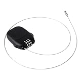 Zunetsutock Einziehbares Kofferschloss – verstellbares Kabel, tragbar, Mehrzweck-Sicherheitsschloss für Taschen, Rucksäcke, Kinderwagen, Schließfächer, Reisezubehör für Skifahrer und Excu