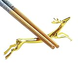 Youngwier 6 Stücke Messerbank Set, Hund Form Besteckhalter Stäbchen Halter Aus Edelstahl Hirsche Figur Essstäbchen Für Messer Gabel Löffel, Messerbänkchen Gabel Stand Löffel Geschirr Rack Halter