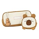 Federmäppchen Capybara | 3D abnehmbares Federmäppchen, niedliches Capybara-Federmäppchen, Organizer-Tasche für Stifte und Make-up, für Kindergartenlehrer, Studenten, Universitäten, Jungen, Mädchen