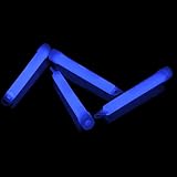 NEON FUN 25 Dicke Maxi Power Knicklichter | freie Farbwahl | 8h Leuchtdauer | 150x15 mm | Geprüfte Qualität | Testurteil 1,4 sehr gut, Farbe:Blau