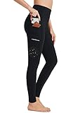 BAYGE Damen Sport Leggings Winter Hohe Taille Fleece...
