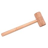 Holz Hammer Werkzeug, 8x25cm Hand Schmuck Hammer, Rundkopf Holzhammer, DIY Juwelier Reparatur Herstellung Werkzeug für Gold Silber Platin
