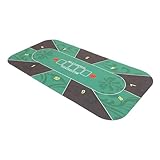 TOYANDONA Poker tischmatte aus Hochwertigem Gummi rutschfest Klassische Muster Design für Familien Gesellschaftsspiele Schützende Langlebige Spielmatte für Zuhause und Spieltisch
