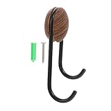 GREENADSCAPE Haken aus Holzmaserung Wandgarderobenhaken Hut Wandhaken Handtuchhaken selbstklebender Haken kinder kleiderständer edelstahlhaken wall hooks hanger Wohnheimdekor Schal Haken Abs