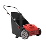 Grafner Laub- und Rasensammler, große Arbeitsbreite: 53 cm, 100 Liter Fangsack, stufenlose Höhenverstellung, Rasen Kehrmaschine Rasenkehrer Laubsammler Kehrmaschine Laubkehrmaschine Grasschnittsammler