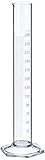 NeoLab E-1267 Measuring Cylinder, Tall pattern, Hex Foot, Class B Borosilicate Glass, 250 ml