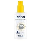 Ladival Sonnenschutz Spray LSF 50+ für trockene Haut - Sonnencreme bei Neigung zu Neurodermitis, beruhigend, pflegend mit Hyaluronsäure, 4-fach Zellschutz, wasserfest, 150ml