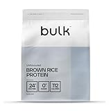 Bulk Naturreis-Protein 80, Reisprotein, Veganes Protein Pulver, Eiweißpulver, 500 g, 16 Portionen, Verpackung Kann Variieren